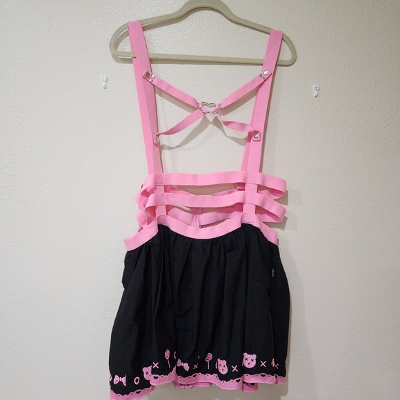 Littleforbig Overall Skirt Romper Teddy Bear Overall Skirt Rhinestone size 4XL - Picture 2 of 9